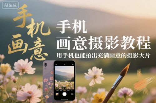 手机画意摄影教程,用手机也能拍出充满画意的摄影大片-1 手机画意摄影教程,用手机也能拍出充满画意的摄影大片