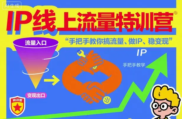 IP线上流量特训营,手把手教你搞流量、做IP、稳变现-1 IP线上流量特训营,手把手教你搞流量、做IP、稳变现