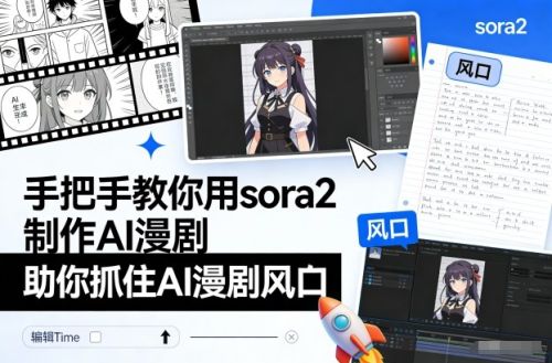 手把手教你用sora2制作AI漫剧,助你抓住AI漫剧风口-1 手把手教你用sora2制作AI漫剧,助你抓住AI漫剧风口