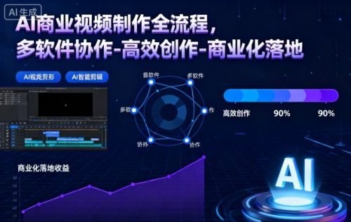 AI商业视频制作全流程2期,多软件协作-高效创作-商业化落地(更新)-1 AI商业视频制作全流程2期,多软件协作-高效创作-商业化落地(更新)