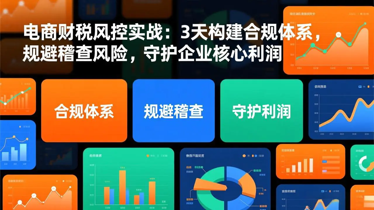 电商财税风控实战:3天构建合规体系,规避稽查风险,守护企业核心利润-1 电商财税风控实战:3天构建合规体系,规避稽查风险,守护企业核心利润