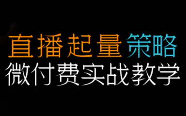 半野老师·微信豆投放怎么玩？直播带货起量与微付费必学课视频号(更新2026)