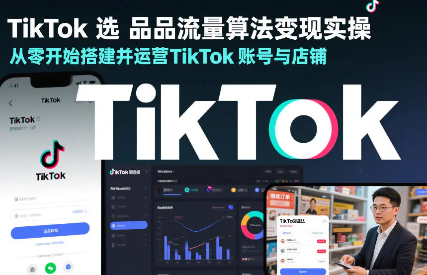 TikTok选品流量算法变现实操,从零开始搭建并运营TikTok账号与店铺-1 TikTok账号运营全流程拆解:从店铺零搭建到运营并稳定出单的实战经验