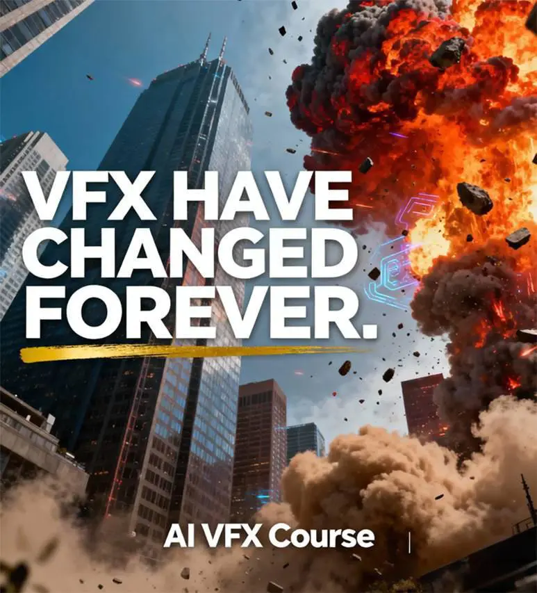 AI视觉特效(AI VFX)实战课：用人工智能快速生成逼真火焰、烟雾与角色特效