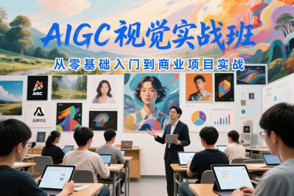 AIGC视觉实战班，从零基础入门到商业项目实战