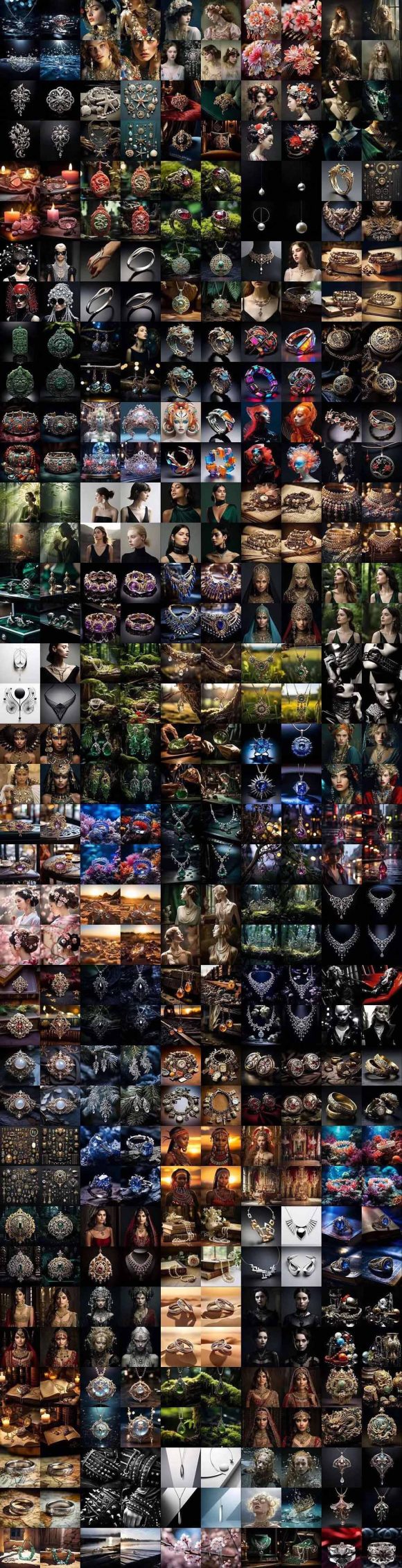 460+专业Midjourney珠宝摄影AI提示词+成效果图,戒指/项链/耳环/手链/宝石/及奢侈配饰等全品类-11 460+专业Midjourney珠宝摄影AI提示词+成效果图,戒指/项链/耳环/手链/宝石/及奢侈配饰等全品类