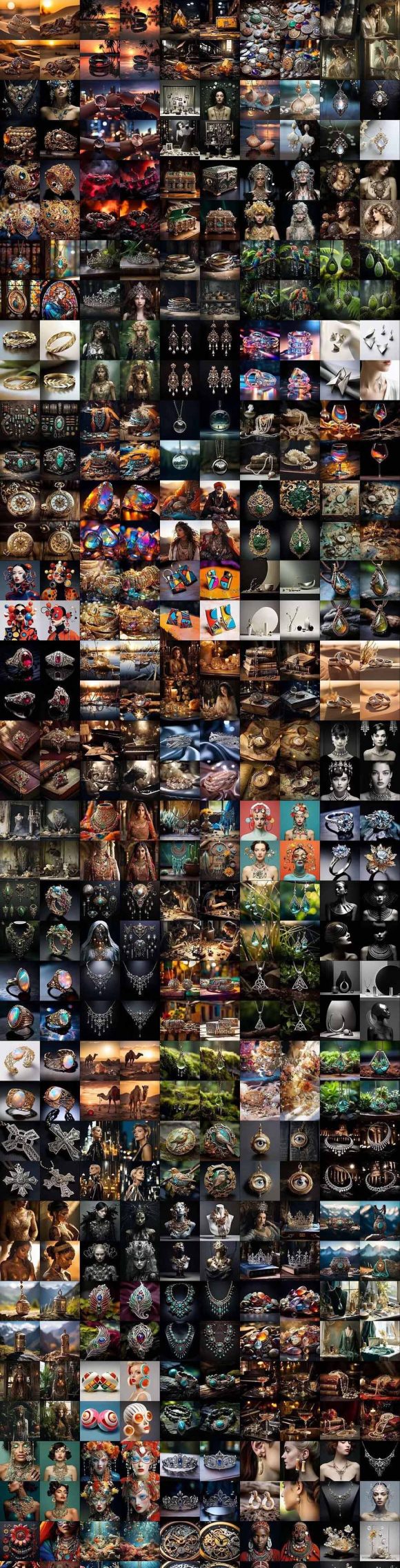 460+专业Midjourney珠宝摄影AI提示词+成效果图,戒指/项链/耳环/手链/宝石/及奢侈配饰等全品类-9 460+专业Midjourney珠宝摄影AI提示词+成效果图,戒指/项链/耳环/手链/宝石/及奢侈配饰等全品类