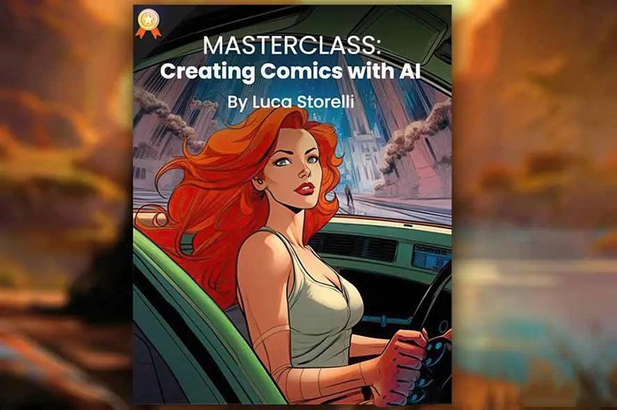 Midjourney AI漫画创作课，脚本构思、人物设计、排版合成，零基础创作完整漫画或系列插画