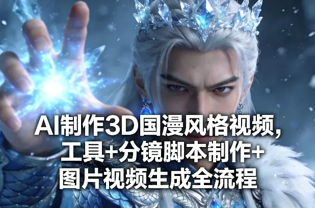 AI制作3D国漫风格视频,工具+分镜脚本制作+图片视频生成全流程-1 AI制作3D国漫风格视频,工具+分镜脚本制作+图片视频生成全流程