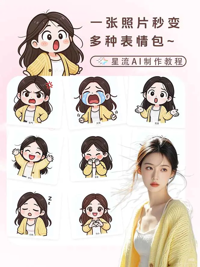 一张照片秒变N种专属表情包,三步搞定可爱搞怪治愈风,从此斗图聊天不再到处存别人图-2 一张照片秒变N种专属表情包,三步搞定可爱搞怪治愈风,从此斗图聊天不再到处存别人图