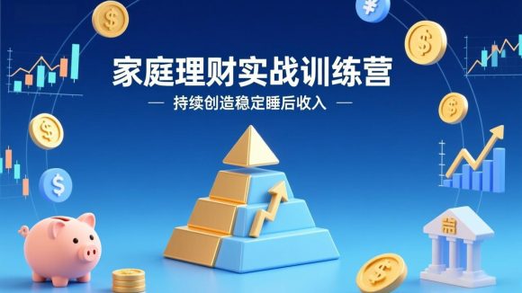 家庭理财实战训练营:从0到1建体系,三阶进阶层层递进,助你持续创造稳定睡后收入-1 家庭理财实战训练营:从0到1建体系,三阶进阶层层递进,助你持续创造稳定睡后收入