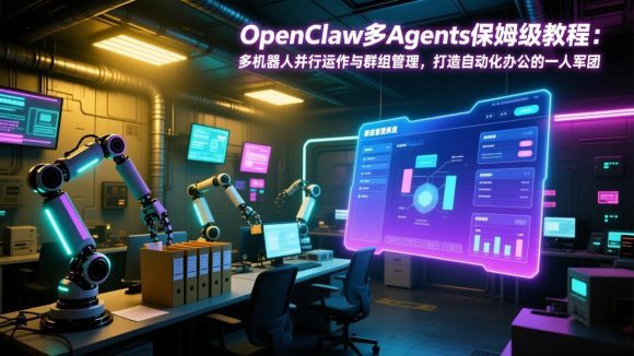 OpenClaw多Agents保姆级教程：多机器人并行运作与群组管理，打造自动化办公的一人军团