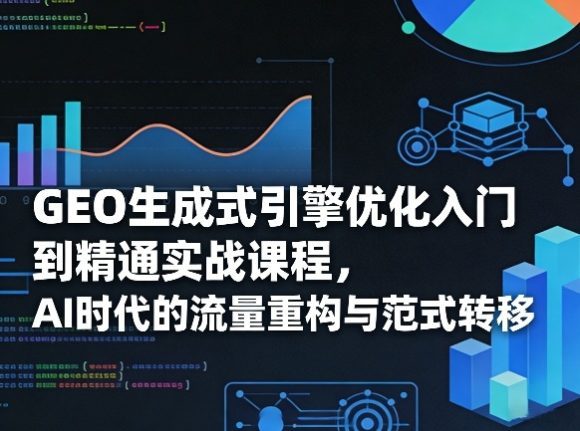 GEO生成式引擎优化入门到精通实战课程,AI时代的流量重构与范式转移-1 GEO生成式引擎优化入门到精通实战课程,AI时代的流量重构与范式转移
