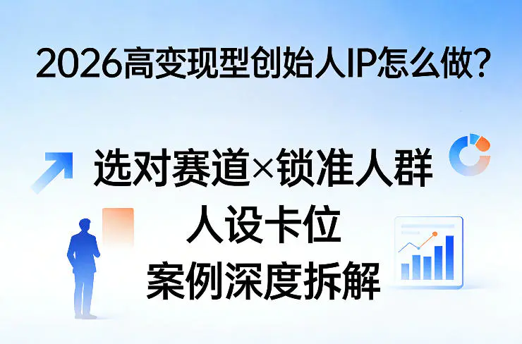 2026高变现型创始人IP怎么做?选对赛道×锁准人群×人设卡位×案例深度拆解-1 2026高变现型创始人IP怎么做?选对赛道×锁准人群×人设卡位×案例深度拆解