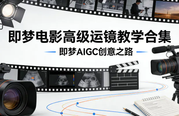即梦电影高级运镜教学合集，即梦AIGC创意之路