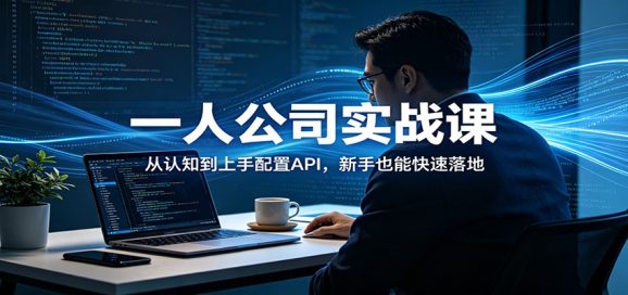 一人公司实战课:从认知到上手配置API,新手也能快速落地-1 一人公司实战课:从认知到上手配置API,新手也能快速落地