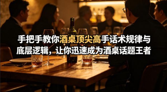 付费文章:手把手教你酒桌顶尖高手话术规律与底层逻辑,让你迅速成为酒桌话题王者(二十年全网独家经验分享)-1 付费文章:手把手教你酒桌顶尖高手话术规律与底层逻辑,让你迅速成为酒桌话题王者(二十年全网独家经验分享)