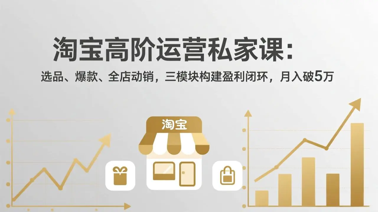 淘宝高阶运营私家课(更新26年4月18)