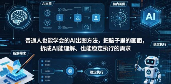 普通人也能学会的AI出图方法，把脑子里的画面，拆成AI能理解、也能稳定执行的需求【文档】