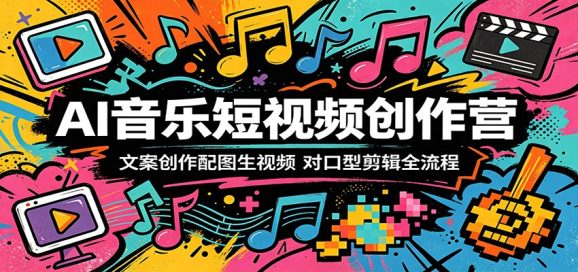 AI音乐短视频创作营:文案创作配图生视频,对口型剪辑全流程-1 AI音乐短视频创作营:文案创作配图生视频,对口型剪辑全流程