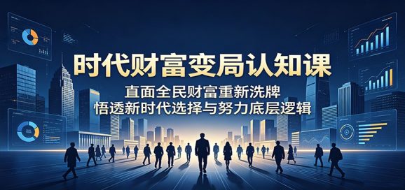 时代财富变局认知课:直面全民财富重新洗牌,悟透新时代选择与努力底层逻辑-1 时代财富变局认知课:直面全民财富重新洗牌,悟透新时代选择与努力底层逻辑