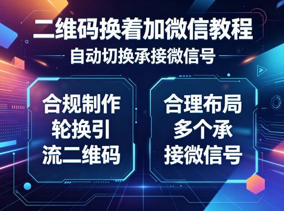 二维码换着加微信教程,自动切换承接微信号,合规制作轮换引流二维码,合理布局多个承接微信号-1 二维码换着加微信教程,自动切换承接微信号,合规制作轮换引流二维码,合理布局多个承接微信号