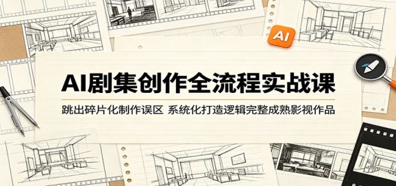 AI剧集创作全流程实战课:跳出碎片化制作误区,系统化打造逻辑完整成熟影视作品-1 AI剧集创作全流程实战课:跳出碎片化制作误区,系统化打造逻辑完整成熟影视作品