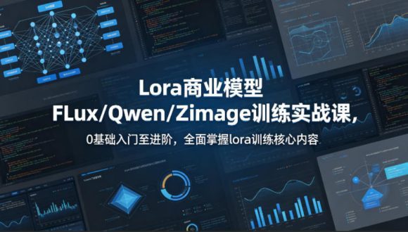 系统性学习Lora商业模型FLux/Qwen/Zimage训练实战课,0基础入门至进阶,全面掌握lora训练核心内容-1 系统性学习Lora商业模型FLux/Qwen/Zimage训练实战课,0基础入门至进阶,全面掌握lora训练核心内容