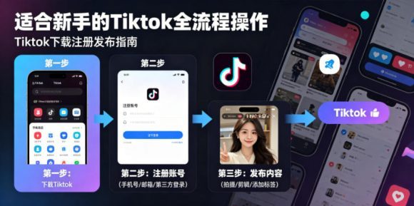 Tiktok下载注册发布,适合新手的Tiktok全流程操作-1 Tiktok下载注册发布,适合新手的Tiktok全流程操作