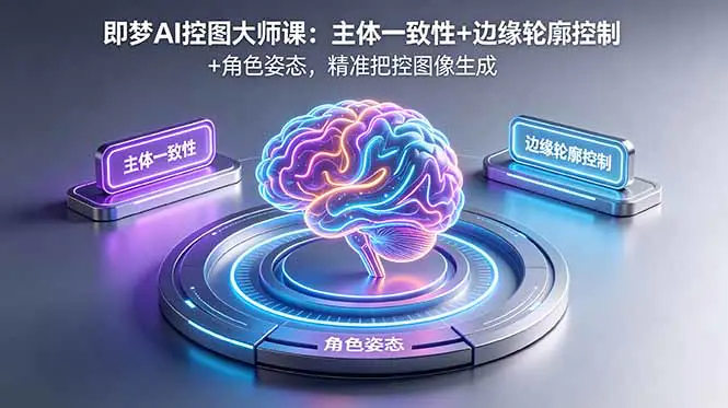即梦AI控图大师课:主体一致性+边缘轮廓控制+角色姿态,精准把控图像生成-1 即梦AI控图大师课:主体一致性+边缘轮廓控制+角色姿态,精准把控图像生成