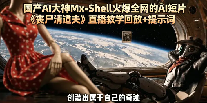 国产AI大神Mx-Shell火爆全网的AI短片《丧尸清道夫》直播教学回放+提示词-1 国产AI大神Mx-Shell火爆全网的AI短片《丧尸清道夫》直播教学回放+提示词