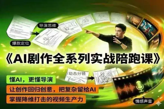 AI剧作全系列实战陪跑课,懂AI,更懂导演,让创作回归创意,把复杂留给AI,掌握降维打击的视频生产力-1 AI剧作全系列实战陪跑课,懂AI,更懂导演,让创作回归创意,把复杂留给AI,掌握降维打击的视频生产力