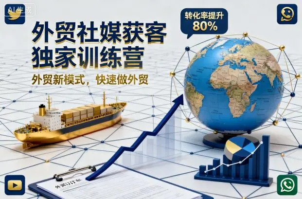 外贸社媒获客独家训练营,外贸新模式,快速做外贸(更新26年5月)-1 外贸社媒获客独家训练营,外贸新模式,快速做外贸(更新26年5月)