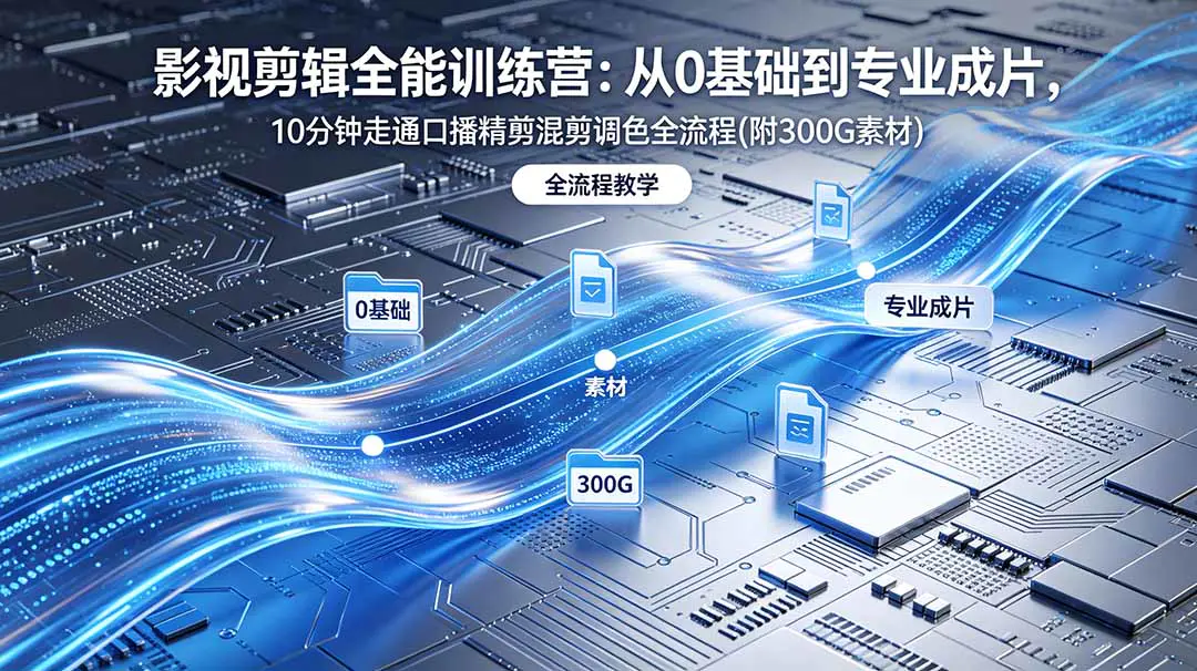 2026影视剪辑全能实战课|0基础到专业成片,全流程教学,高清带300G素材-1 2026影视剪辑全能实战课|0基础到专业成片,全流程教学,高清带300G素材