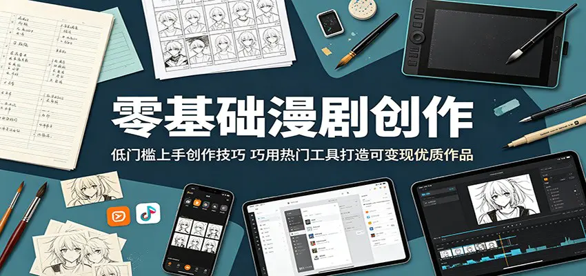 零基础漫剧创作:低门槛上手创作技巧,巧用热门工具打造可变现优质作品-1 零基础漫剧创作:低门槛上手创作技巧,巧用热门工具打造可变现优质作品