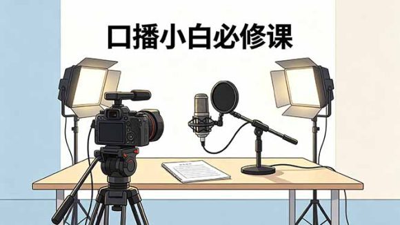 口播小白必修课:录像收音灯光设备+脚本撰写,搭专业级录制场景-1 口播小白必修课:录像收音灯光设备+脚本撰写,搭专业级录制场景