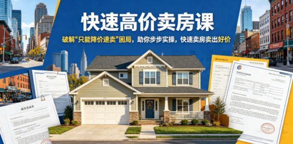 快速高价卖房课,破解“只能降价速卖”困局,助你步步实操,快速卖房卖出好价(更新2026)-1 快速高价卖房课,破解“只能降价速卖”困局,助你步步实操,快速卖房卖出好价(更新2026)