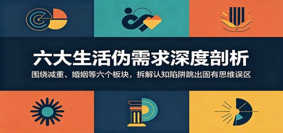 六大生活伪需求深度剖析:围绕减重、婚姻等六个板块,拆解认知陷阱跳出固有思维误区-1 六大生活伪需求深度剖析:围绕减重、婚姻等六个板块,拆解认知陷阱跳出固有思维误区