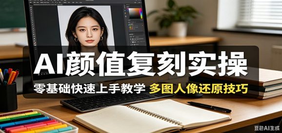 AI颜值复刻实操,零基础快速上手教学,多图人像还原技巧-1 AI颜值复刻实操,零基础快速上手教学,多图人像还原技巧