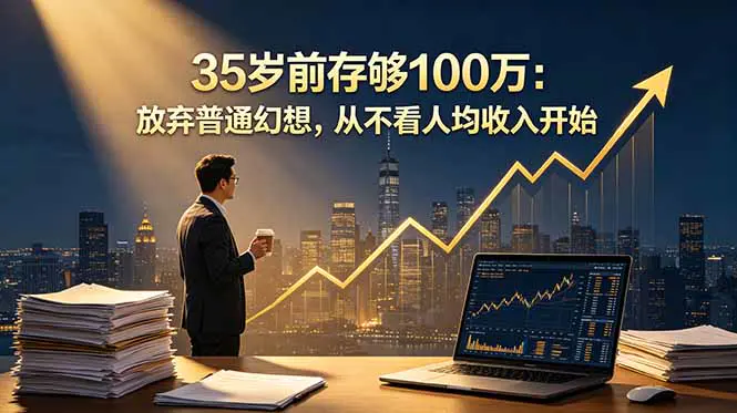 35岁前存够100万:放弃普通幻想,从不看人均收入开始-1 35岁前存够100万:放弃普通幻想,从不看人均收入开始