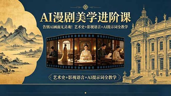 告别AI画面无灵魂!AI漫剧美学进阶课-更新,艺术史+影视语言+AI提示词全教学-1 告别AI画面无灵魂!AI漫剧美学进阶课-更新,艺术史+影视语言+AI提示词全教学