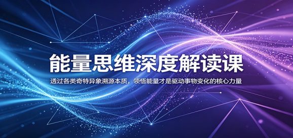 能量思维深度解读课:透过各类奇特异象溯源本质,领悟能量才是驱动事物变化的核心力量-1 能量思维深度解读课:透过各类奇特异象溯源本质,领悟能量才是驱动事物变化的核心力量