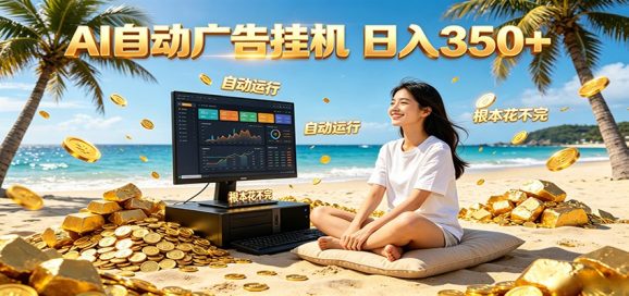 AI自动广告挂机 日入350+ 真正做到躺赚式变现,根本花不完!-1 AI自动广告挂机 日入350+ 真正做到躺赚式变现,根本花不完!