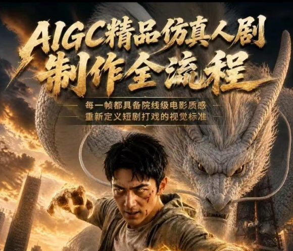 AIGC精品仿真人剧豢龙人全流程制作解析2026,国风仿真人创作+打斗剧情+人设编排,一站式AI短剧入门-1 AIGC精品仿真人剧豢龙人全流程制作解析2026,国风仿真人创作+打斗剧情+人设编排,一站式AI短剧入门