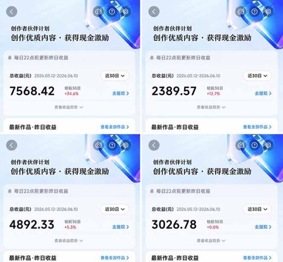 抖音伙伴计划最新玩法,无需配音剪辑,10分钟出一条原创视频,轻松日入三位数-2 抖音伙伴计划最新玩法,无需配音剪辑,10分钟出一条原创视频,轻松日入三位数