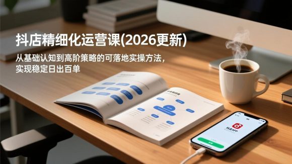 抖店精细化运营课(更新6月)-1 抖店精细化运营课(更新6月)