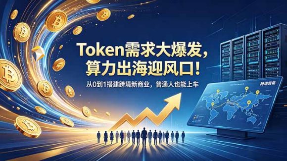 Token需求大爆发,算力出海迎风口!从0到1搭建跨境新商业,普通人也能上车-1 Token需求大爆发,算力出海迎风口!从0到1搭建跨境新商业,普通人也能上车
