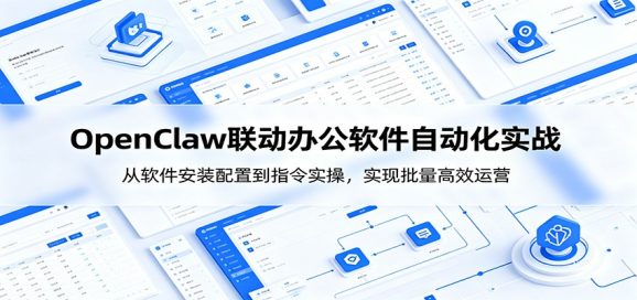 OpenClaw自动化实操课:从软件安装配置到指令实操,实现批量高效运营-1 OpenClaw自动化实操课:从软件安装配置到指令实操,实现批量高效运营