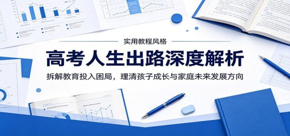 高考人生出路深度解析:拆解教育投入困局,理清孩子成长与家庭未来发展方向-1 高考人生出路深度解析:拆解教育投入困局,理清孩子成长与家庭未来发展方向