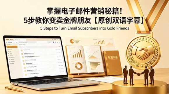 掌握电子邮件营销秘籍!5步教你变卖金牌朋友【原创双语字幕】-1 掌握电子邮件营销秘籍!5步教你变卖金牌朋友【原创双语字幕】